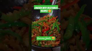 Chicken With vegetables recipes And Healthy growth foods made Yummy🥰 food cooking shorts short [upl. by Noleta]