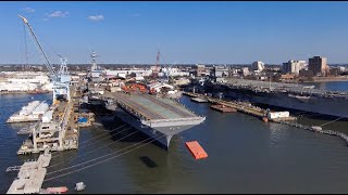 John F Kennedy CVN 79 DeadLoad Testing [upl. by Kazimir704]