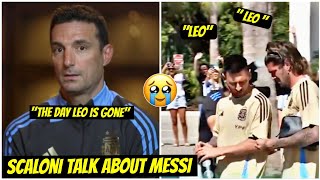 😱MESSI Fans Shocked By Scalonis Heartbreaking Message amp De Paul Spotted with Leo Argentina Training [upl. by Ennagem204]