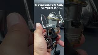 23 AIRITY vs 23 Vanquish Spinning Reel Comparison Shorts [upl. by Forester980]