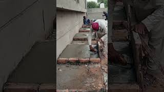 Part 11 Plinth protection final pcc concrete placing in partition Ratio 124 civiltech1532 [upl. by Estell]