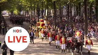 LIVE Prinsjesdag de rijtoer en de Troonrede [upl. by Nottnerb]