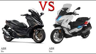 Honda Forza 350 vs BMW C 400 Test specification comparison [upl. by Tabshey]