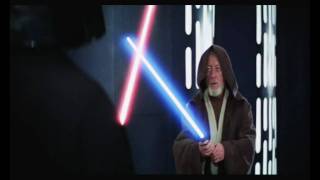 Star Wars Fan Edit Obi Wan vs Vader  Episode IV A New Hope [upl. by Simetra]