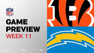 Cincinnati Bengals vs Los Angeles Chargers  2024 Week 11 Game Preview [upl. by Yenaled]