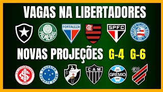 BRASILEIRÃO  PROJEÇÕES ATUALIZADAS  VAGAS NA LIBERTADORES [upl. by Nat424]