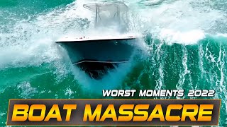 GREATEST FAILS  Stupid ppl with BIG Balls HAULOVER WORST MOMENTS 2022  BOAT ZONE [upl. by Salokin160]