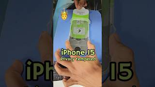 iPhone 15 Privacy￼ Magic Tempered Glass Back Body Membranes￼ Very Easy To Apply￼ [upl. by Enahpad237]