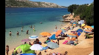 Beach Pudarica island Rab Croatia [upl. by Eitsyrhc]