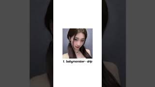 kpop song rank fyp viralshort unflopme [upl. by Ybsorc]