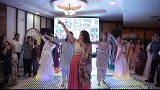 Rocking Sangeet Performance by groom’s sisters❤️ Tanya Tani groomsister wedding [upl. by Syd]