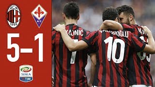 Highlights AC Milan 51 Fiorentina  Matchday 38 Serie A 201718 [upl. by Amle861]