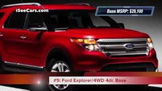 Top 10 Cheapest 7Seater Cars 2013 Models SUVs Minivans and Crossovers [upl. by Portwine]