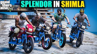 GTA 5  JIMMY MICHAEL AND TREVOR SPLENDRO GOING TO SHIMLA RACE OMG 2024 [upl. by Kyriako]