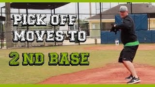 How to pick off baserunners 2 of 3 Pick off moves to 2nd base [upl. by Ahsinom]