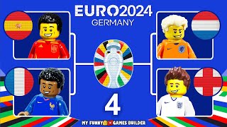 UEFA Euro 2024 Semifinals preview in Lego Football Film Animation [upl. by Kurland]