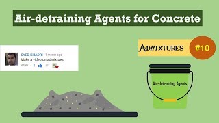 Airdetraining Agents for Concrete  Admixtures 10 [upl. by Ahsikcin]