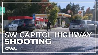 1 person injured 1 in custody after shooting on SW Capitol Highway near school [upl. by Naejeillib]