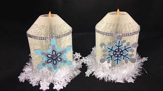 HOW TO MAKE BOOK FOLDING CANDLE  Christmas Crafts [upl. by Shina]