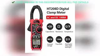 ✔️HT208AD ACDC Digital Clamp Meter Meter Multimeter Pinza Am [upl. by Tailor797]