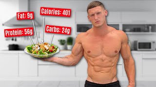 My full diet to get SHREDDED 2500 calorie bodybuilder fat loss diet [upl. by Zela]