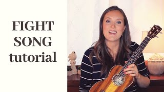 Fight Song by Rachel Platten  tutorial by Stephanie Madsen [upl. by Melac]