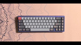 Midnight Blue E65 Lubed Gateron Milky Yellows c3 stabs GMK 8008 Sound test [upl. by Elleirad]