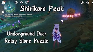 『Genshin Impact』Shirikoro Peak Underground Door Relay Stone Puzzle [upl. by Tattan34]