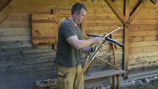 Medieval Crossbow Spanning Devices  The Gaffle and the Wooden Lever [upl. by Khalid]