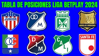 💥🏆 TABLA de POSICIONES LIGA BETPLAY 2024  Liga Betplay Apertura Fecha 5 [upl. by Abbotsen]