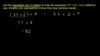 Proprieta Associativa dellAddizione [upl. by Lamdin60]