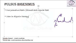 Lec 5 Pulsus Bigeminus and Pulsus Paradoxicus  Cardiology [upl. by Elauqsap]