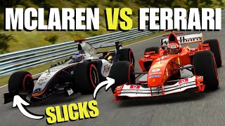 Can Ferraris F2004 beat McLarens MP420 at the Nürburgring [upl. by Acirahs]