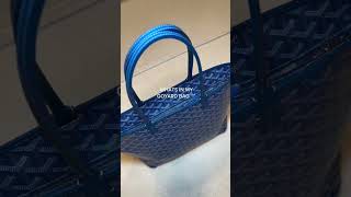 What’s in my Goyard Artois Pm 💙 she is so roomie and fits absolutely everything handbags goyard [upl. by Wixted]