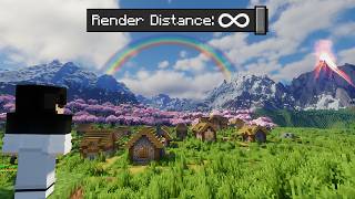 MOST REALISTIC MINECRAFT EVER  DISTANT HORIZONS [upl. by Casilde]