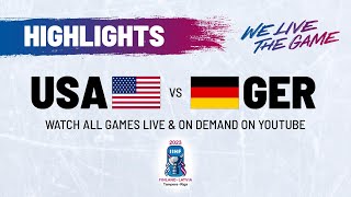 Highlights  USA vs Germany  2023 IIHFWorlds [upl. by Francis]