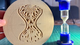 Hourglass  My Birthday pattern  Chip Carving process [upl. by Subir]