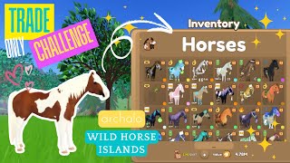 ✨ Getting Rich in Wild Horse Islands by TRADING ONLY… Challenge [upl. by Gilud]