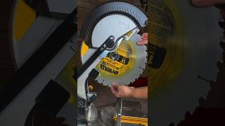 MITER SAW BLADE CHANGE How to Change a Blade on a DeWalt Miter Saw DWS715 [upl. by Carrol375]