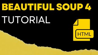 Python BeautifulSoup4 Tutorial [upl. by Strenta989]