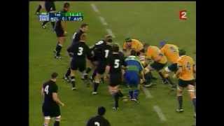 Rugby World Cup 2003 full Semifinali AustraliaNuova Zelanda 031115 [upl. by Yelsnit]