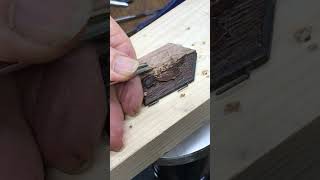 Carving a cuckoo door woodworking woodcarving [upl. by Arun699]