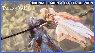 Shionne takes a hit for Alphen  Tales of Arise [upl. by Imat14]