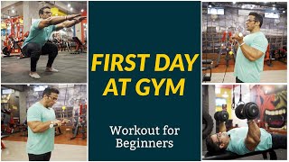 First Day at Gym  Workout for Beginners  Yatinder Singh [upl. by Oisacin919]