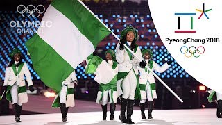 African nations at the Opening Ceremony  Day 1  Winter Olympics 2018  PyeongChang [upl. by Benetta]