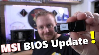 MSI BIOS update  stepbystep [upl. by Haibot]