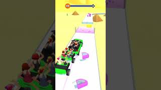 Epic Cars and Colorful Fun in Assemble Rush 🚗🌈💃Hyper Casual Game shorts gaming games [upl. by Ojyllek]