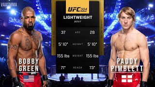 BOBBY GREEN VS PADDY PIMBLETT FULL FIGHT UFC 304 [upl. by Winton]