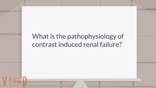 What is the cause of contrast induced renal failure contrast nephropathy [upl. by Gierk750]