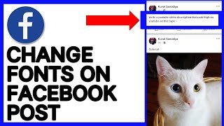 How To Change Fonts On Facebook Post [upl. by Powder]